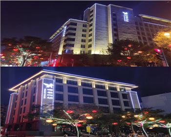 甘肅西安曲江源著樓體亮化工程